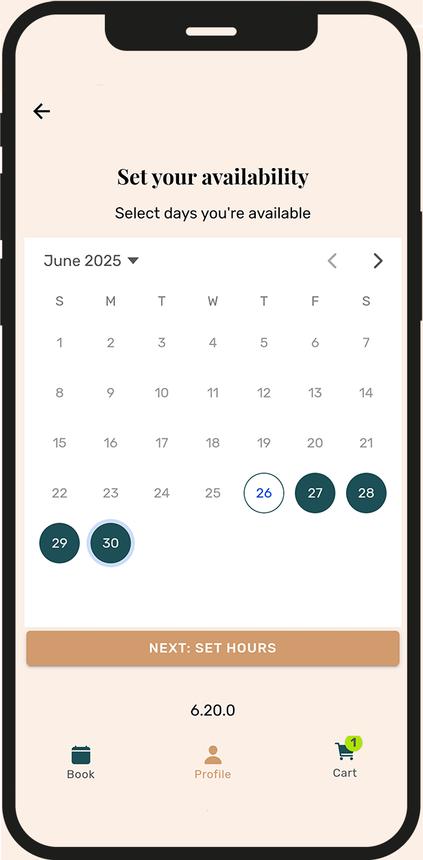 app screen